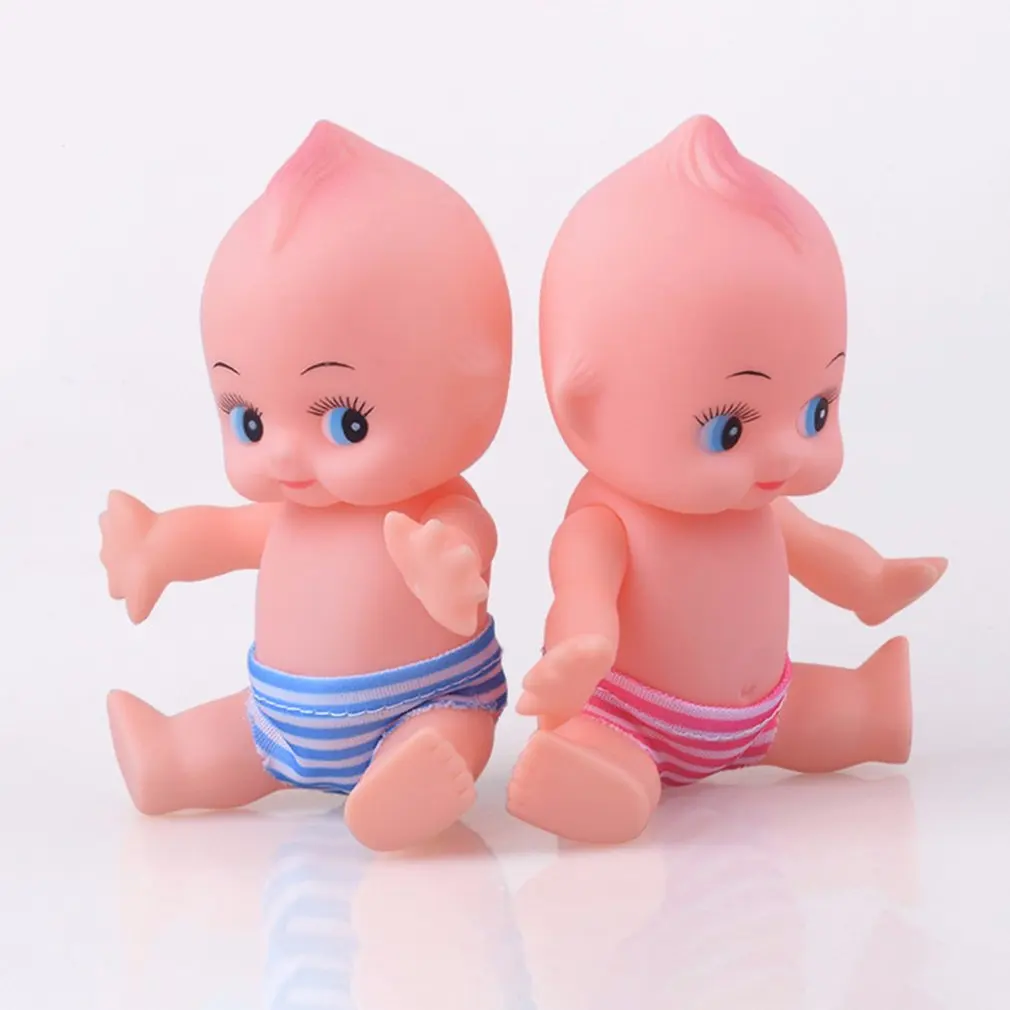 1pc Soft Silicone Rubber Squeezing Sound Baby Bath Beach Vocal Toys Kids Playing Water Games Boys Girls Doll Toys Kawaii Gift