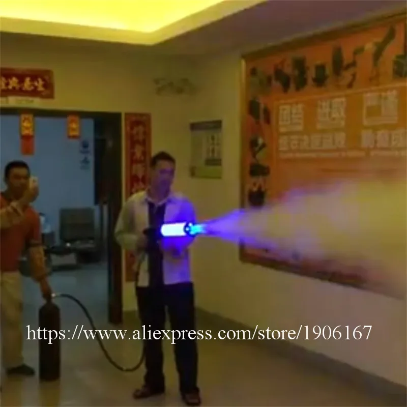 Handheld Led co2 gun cryo LED CO2 Jet machine Pistol Special Effects co2 Cannon guns free co2 gas hose1