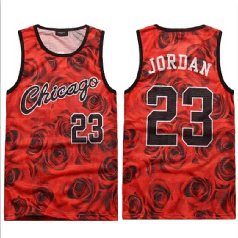 

2018 New Arrival Rose Printed UniseX Tank Top