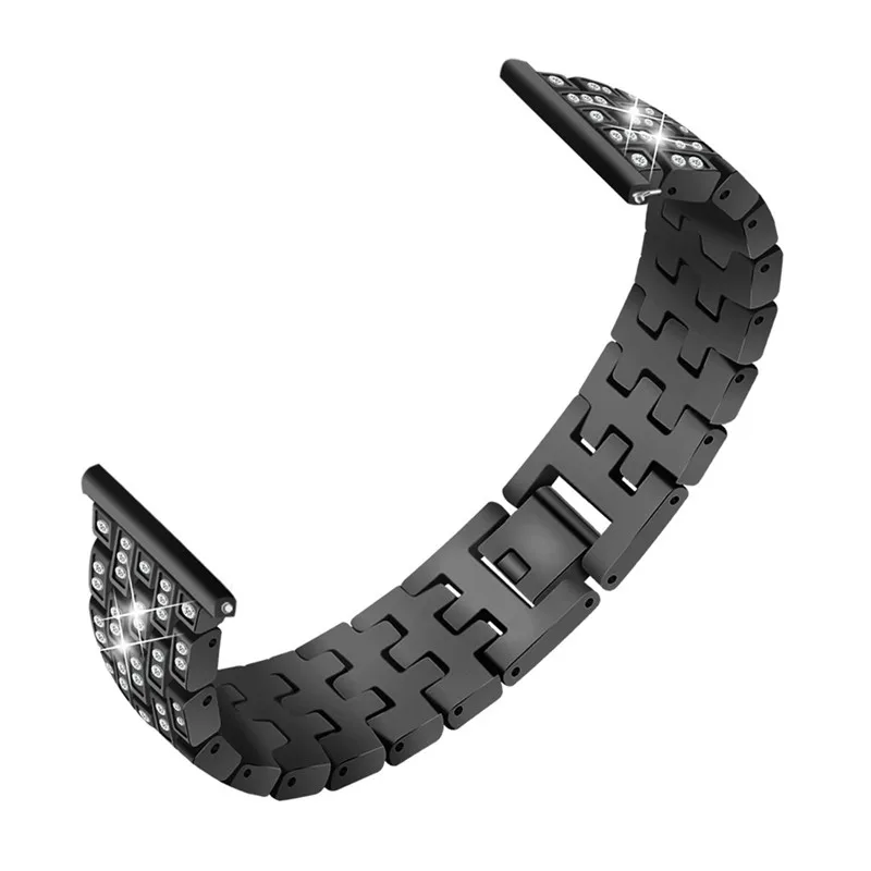 

HIPERDEAL Smart Accessories Metal Watch Strap Replacement Metal Crystal Watch Strap Wrist Band For Samsung Galaxy Watch 42mm