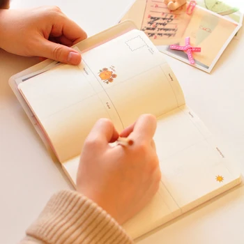 

Cute Kawaii Notebook Cartoon Rabbit Journal Diary Planner Notepad for Kids Gift Korean Stationery Three Covers