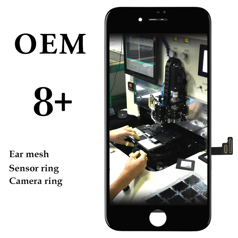 

5pcs No Dead Pixel OEM LCD Display For iPhone 8 Plus LCD Screen Panel With 3D Touch Digitizer Assembly Smartphone Replacement