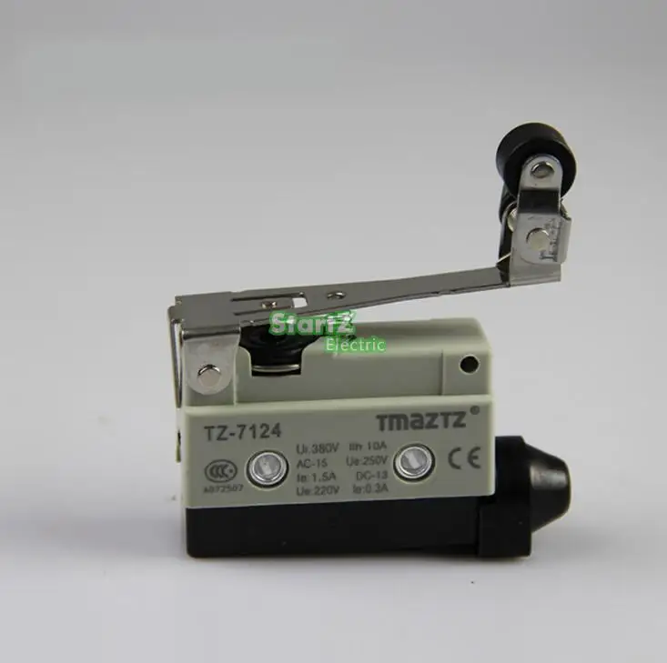 1Pc TZ-7124 1 NO 1 NC Long Hinge Roller Lever Enclosed Micro Switch New 