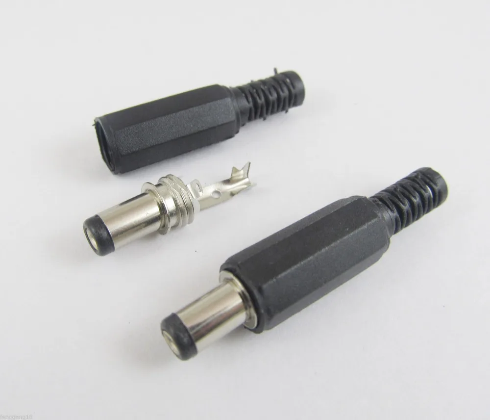 5pcs DC Power 5.5mm x 2.1mm Male Plug Connector Adapter Plastic Cover Handle Head | Компьютеры и офис