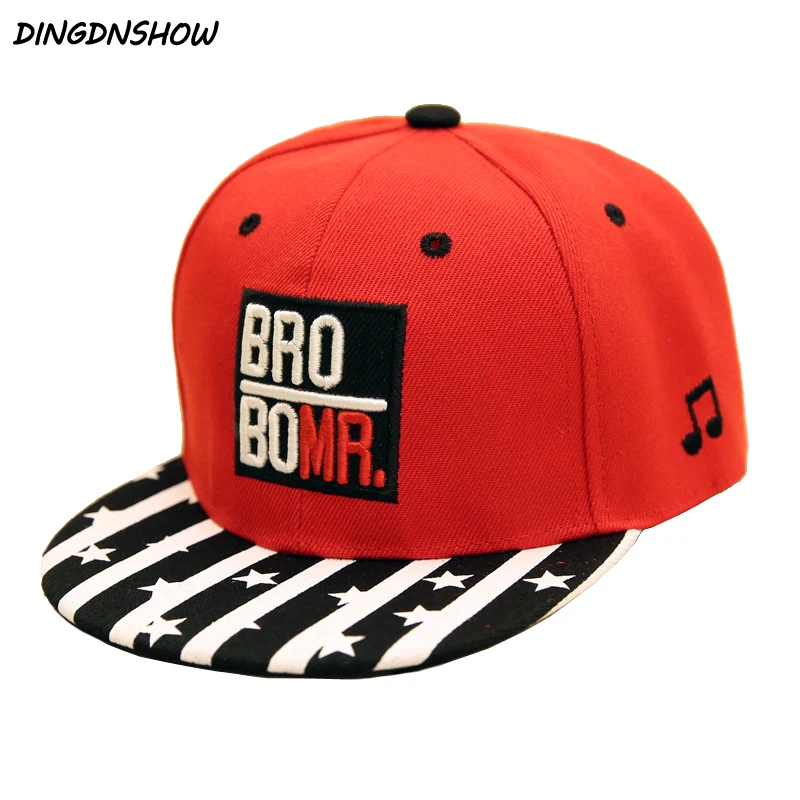 

[DINGDNSHOW] 2019 Child Baseball Cap Embroidery Letters Cotton Hip Hop Cap Snapbacks Striped Kids Flat Hat for Boys and Girls
