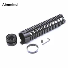 10 дюймов AR15 M4 Free Float M4 Handguard Rail Picatinny крепление круглое отверстие Handguard для охотничьего прицела