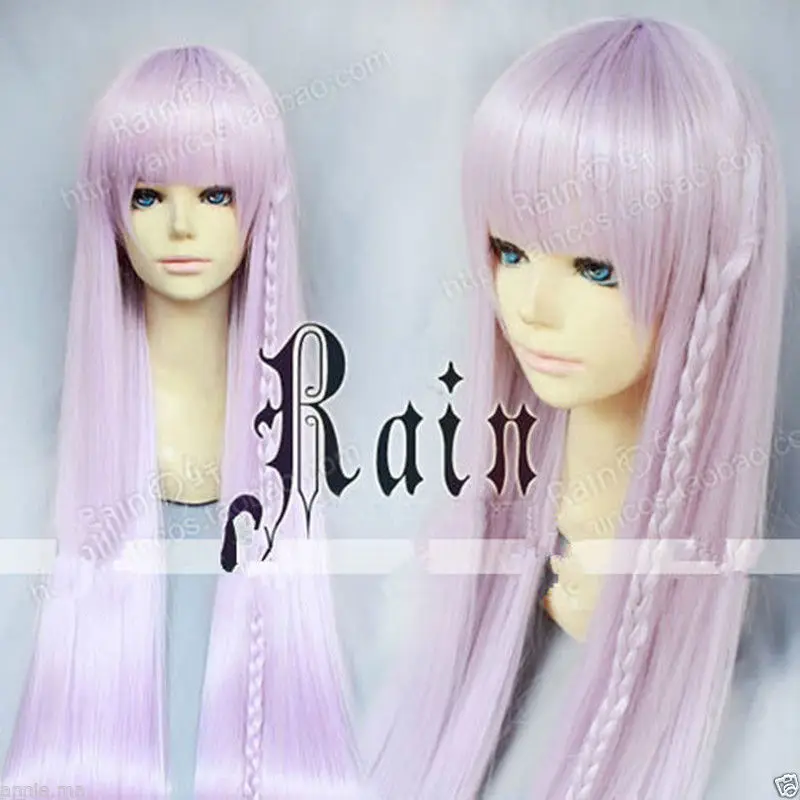 

free shipping Danganronpa Dangan-Ronpa 2 Kyouko Kirigiri Anime Cosplay Wig 1m