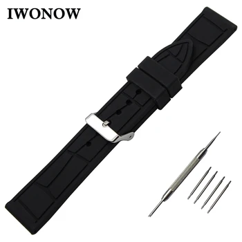 

Silicone Watch Band 19mm 20mm 21mm 22mm 23mm 24mm 25mm 26mm Universal Watchband Strap Rubber Wrist Belt Bracelet