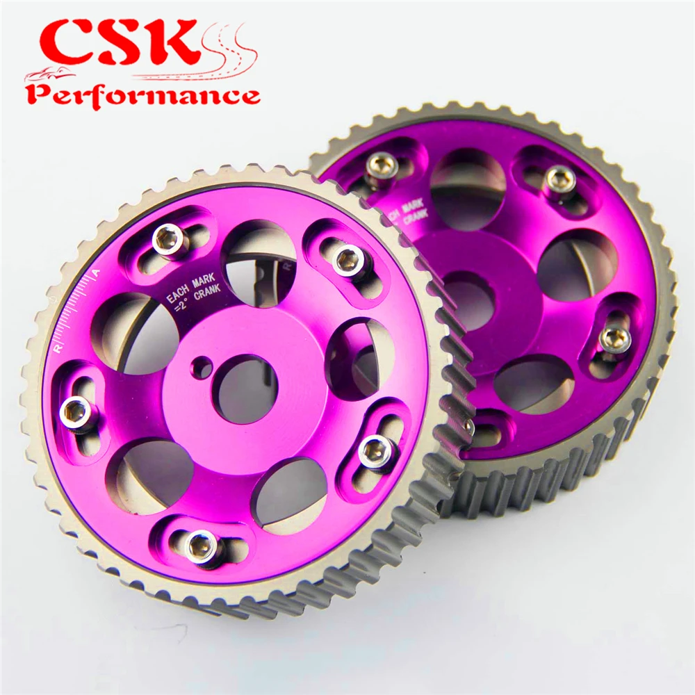 

2Pcs Adjustable Cam Gears Pulley Kit Fits For Toyota Supra 1JZ 1JZGTE 2JZ 2JZGTE Purple/Red/Blue