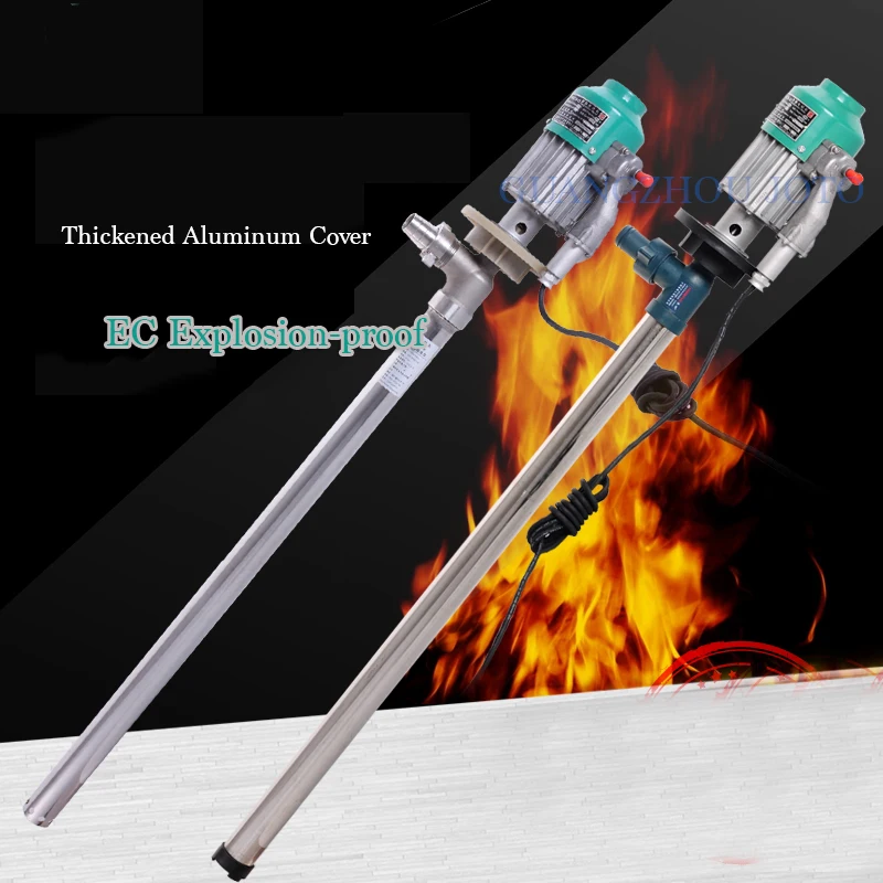 

880W Explosion Proof Electrical Oil Suction Pump Petrol Methanol Oil Pump Stainless Steel Explosion-proof Barrel Pump