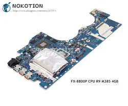 NOKOTION BY510 NM-A521 основная плата для lenovo Ideapad Y700-15ACZ Материнская плата ноутбука 15,6 дюймов FX-8800P Процессор R9 M385 4 ГБ