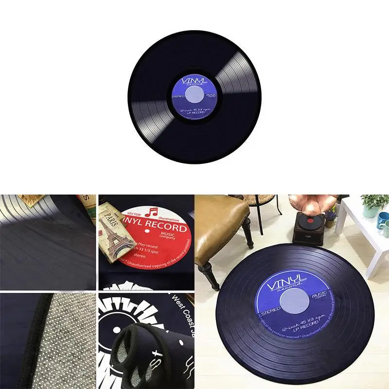 CD ковер коврик подушка антикварный диван-кресло подушка боковой ковер кошка Виниловая пластинка круглый несколько моделей Кабинета комнаты; Декор Ковер