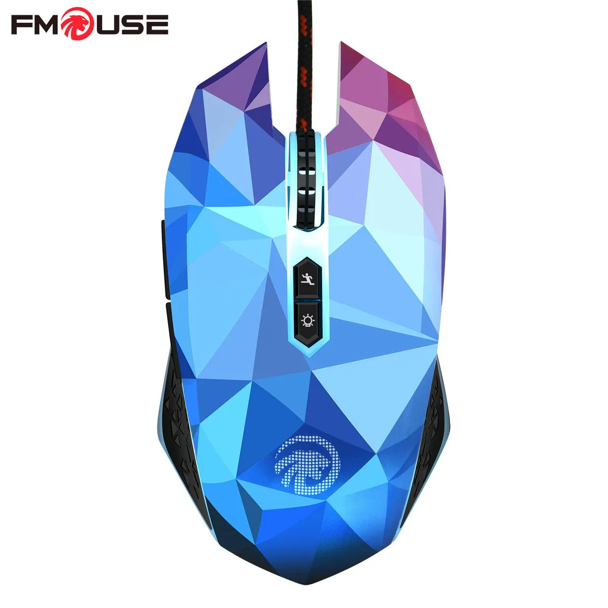 FMOUSE X8 Dazzle Colour Diamond Edition Gaming Mouse Wired Original