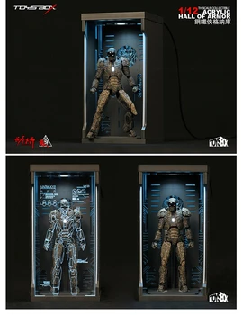 

1/12 Scale Figure Accessory Comicave SHF Iron Man Dustproof Display Box Fit War Machine 1.0/War Machine 2.0 Figure