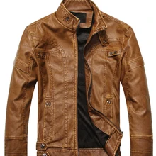 TANGNEST/ Новое поступление, осенне-зимняя Модная приталенная мужская куртка из искусственной кожи для локомотива, плюс бархатное Мужское пальто 5XL MWP503