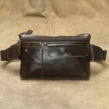 Мужская поясная сумка из натуральной кожи поясные сумки винтажные поясные сумки для мужчин Новое поступление поясная сумка из воловьей кожи