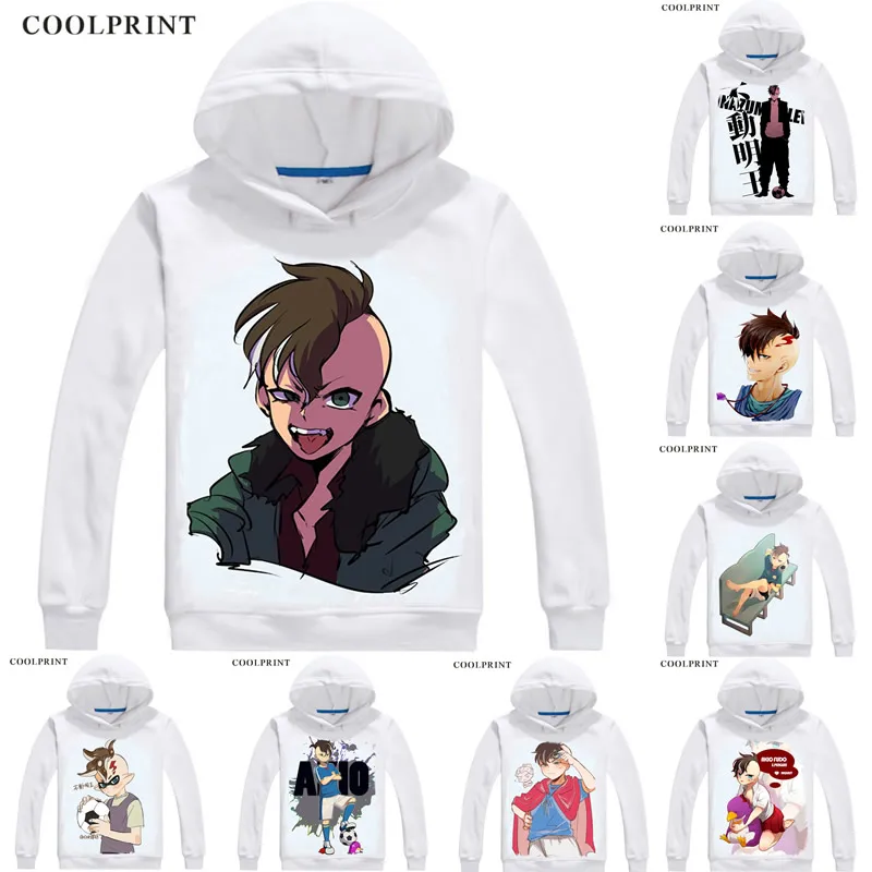 Мужские толстовки Coolprint Fudou Akio с капюшоном толстовка принтом в стиле аниме