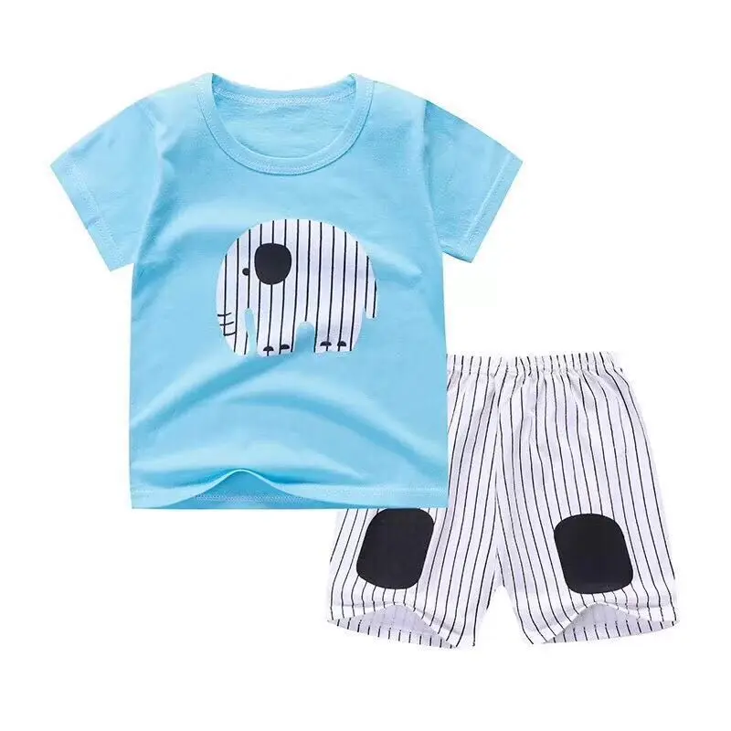 Новая летняя одежда с Микки Маусом для маленьких мальчиков, комплект одежды для новорожденных мальчиков и девочек, Спортивная футболка+ шорты, костюмы