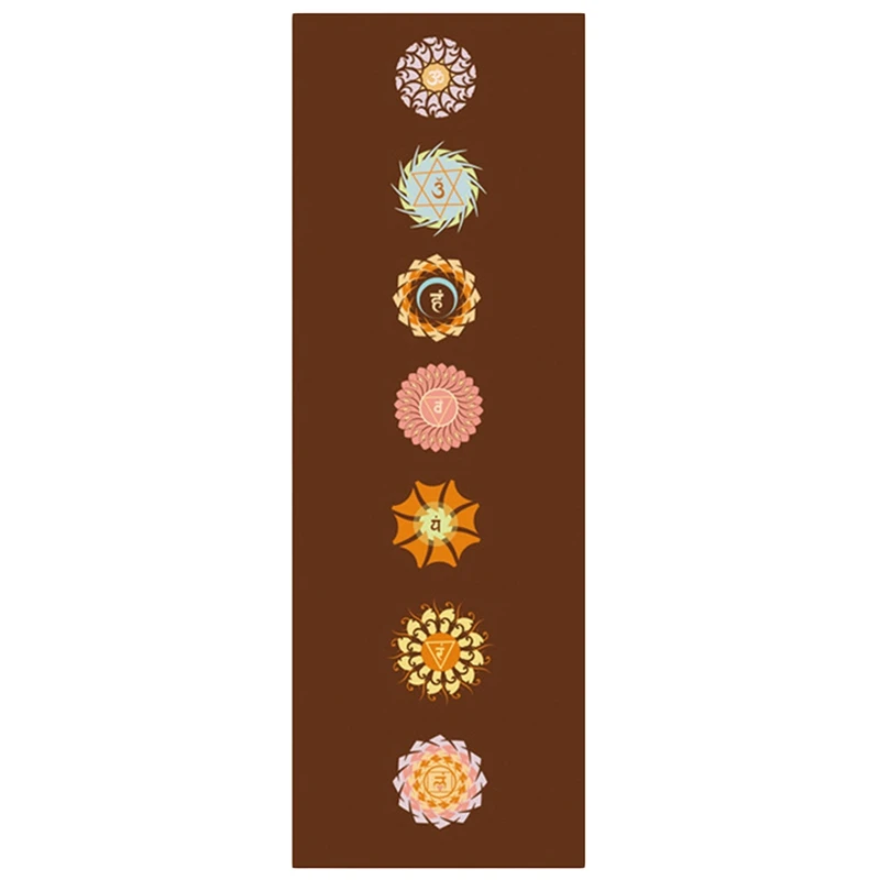 

5 Mm Lotus Pattern Suede Tpe Yoga Mat Pad Non-Slip Slimming Exercise Fitness Gymnastics Mat Body Building Esterilla Pilates, B