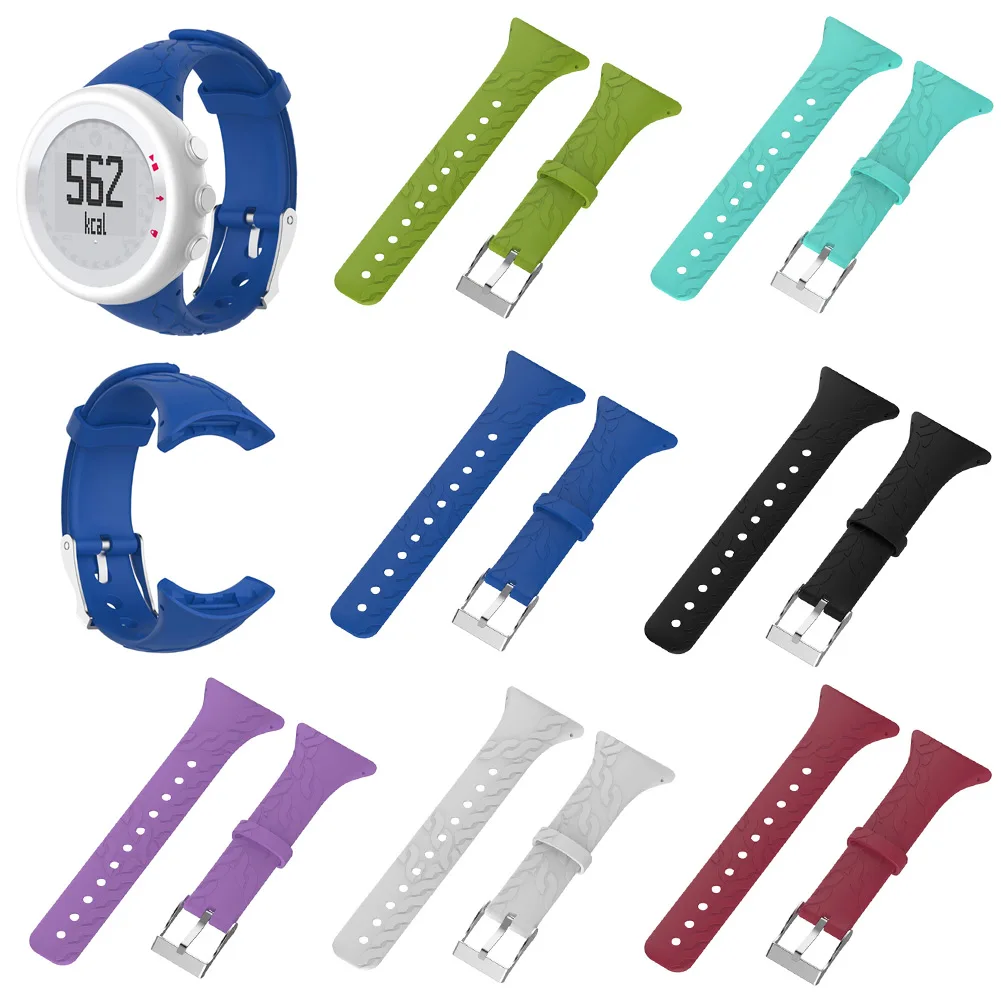 

1 Pcs Replacement Silicone Female Watch Band Strap Compatible for SUUNTO M1 M2 M4 M5 M Series LL@17