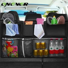 Оксфорд 600D органайзер для багажника автомобиля, сумка для хранения бутылок с водой, сетчатые сетки, двойное утолщение, универсальный размер, на заднее сиденье, подвесной карман