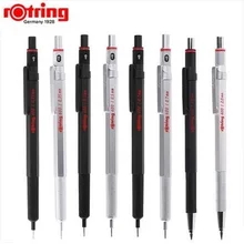 Rotring 600 0,5 мм/0,7 мм механический карандаш черный/серебристый металлический автоматический карандаш для рисования 1 штука