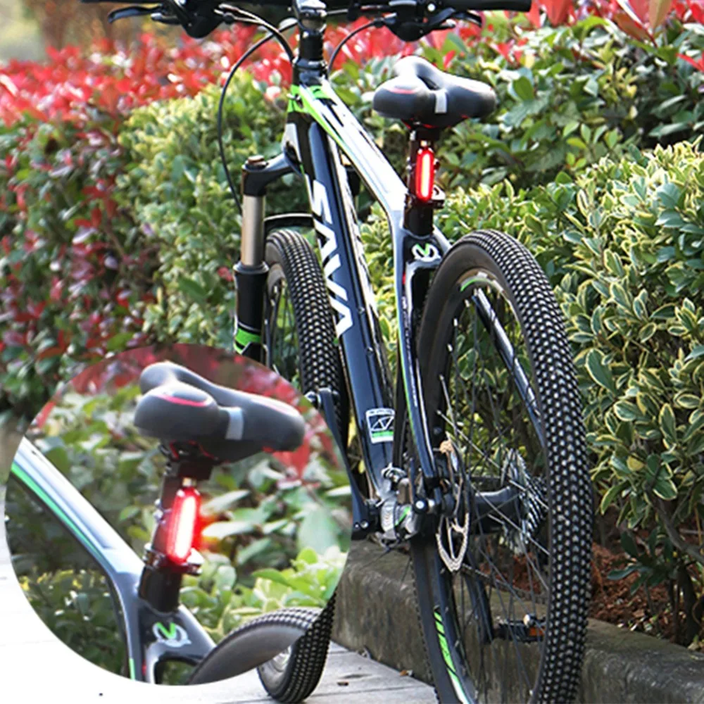KHLITEC Велосипедный спорт задний свет удара светодиодная фара для велосипеда перезаряжаемые USB Детская безопасность Задний велосипедный водонепроница Mtb задний фонарь