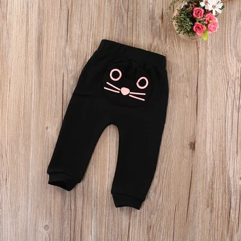 

Cute Cat Kitten Baby Kids Boys Girls Trousers Harem Pants Bottoms Clothes 3-24M