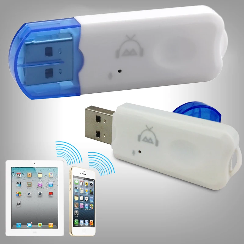 USB Bluetooth V2.1 Audio Stereo Receiver Wireless Handsfree Adapter A2DP Dongle for Speaker iphone Car