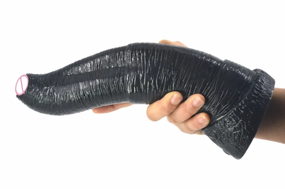 Newest design huge black dildo animal simulation Elephant dildo penis sex products for women silicone anal plug sex toys