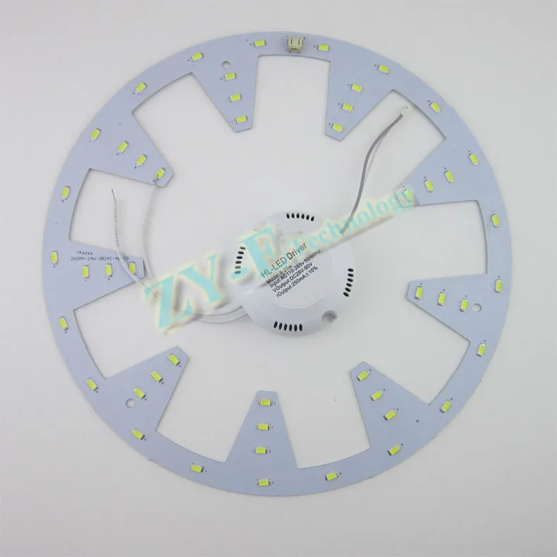 3 комплекта led pcb, потолочный светильник pcb+ Драйвер+ магнит, SMD 5730 чип алюминиевая пластина доска для led светильник и светильник ing 24 Вт 18 Вт 12 Вт