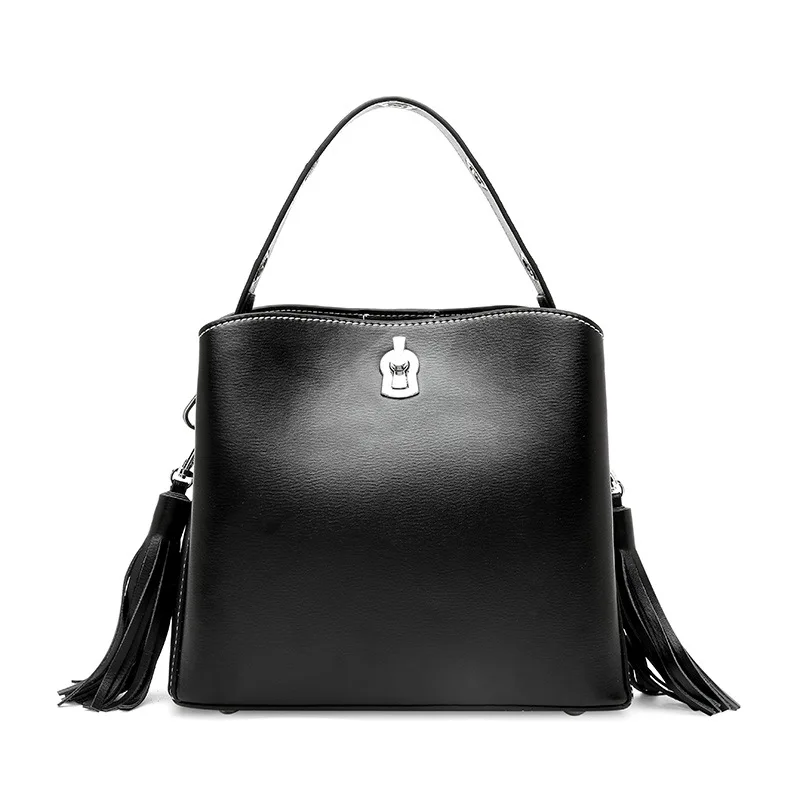 Женские сумки из спилка с поперечным Ремешком, мягкие Модные Простые винтажные сумки-мессенджеры для дам, сумки на плечо Dames Tassen - Цвет: Black