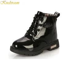 2019 New Kids PU Leather Boots for Boys Girls 4 Colors Children Waterproof Martin Motorcycle Boots