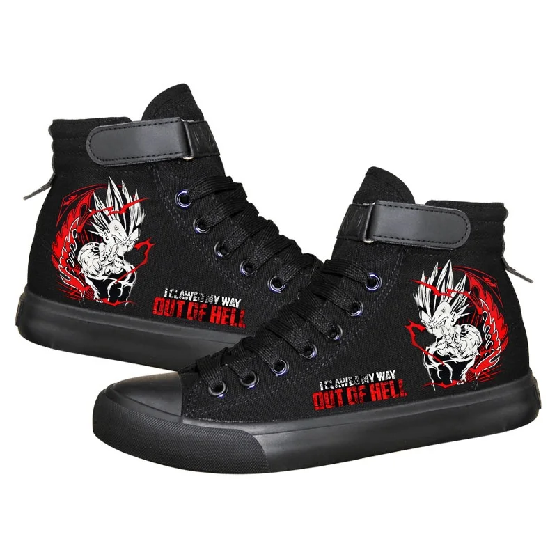 

High-Q Unisex Anime DRAGON BALL Canvas Shoes Son Goku Kakarotto Buruma Master Roshi Kame Sennin Casual plimsolls canvas shoes