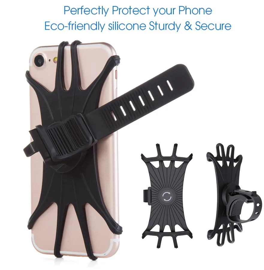 VNSTRIP العالمي الجري شارة مرونة سيليكون المعصم الفرقة ل phoneholder 4 بوصة إلى 6 بوصة 360 درجة الدورية ل BicyleBike