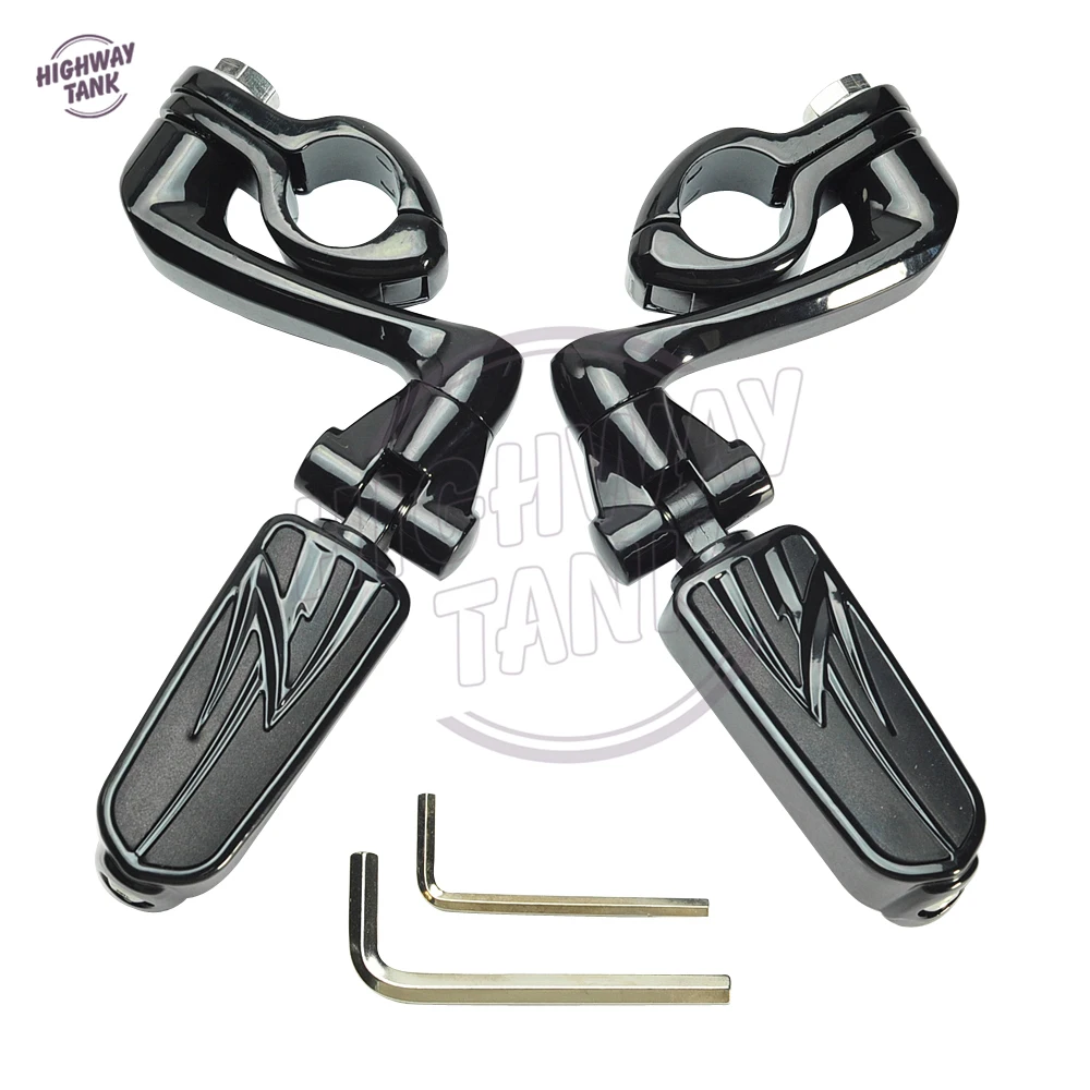 32mm 1.25" Motorcycle Engine Guard Foot Peg Foot Rest Mount Kit Case