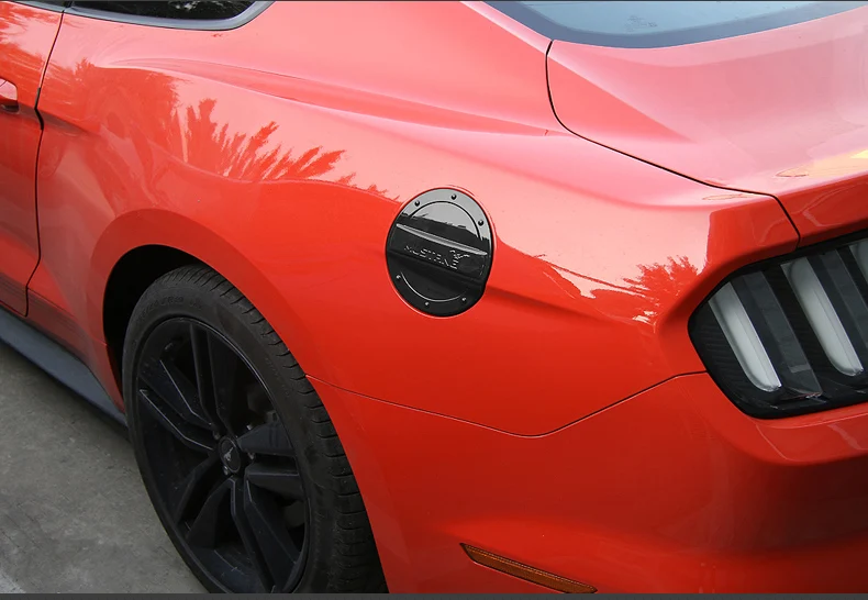 Углеродное волокно автомобиль топливный бак Крышка для ford mustang 6th поколения