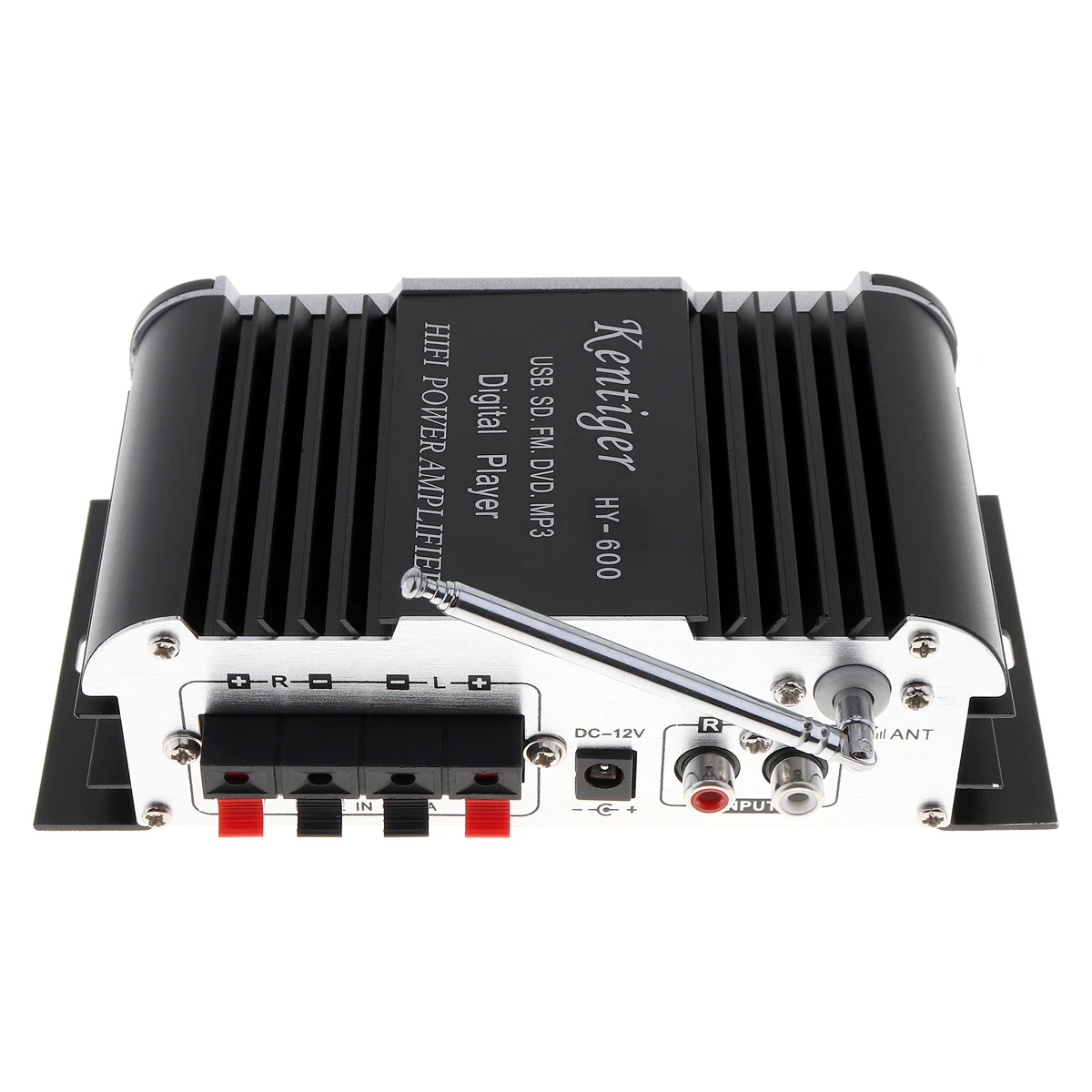 Áudio do Carro Amplificador de Potência Receptor de Rádio fm para Carros Hi-fi Rádio Usb Mp3 Player Digital Estéreo u Disco sd Mmc Cartão Hy-600 2ch fm 12 High Quality Automóveis e motos