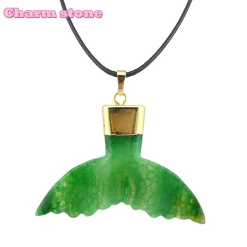 

[Inventory liquidation] Fishtail shape Necklace Fairy tale Mermaid Pendant True love for A Thousand Years Transparent stone