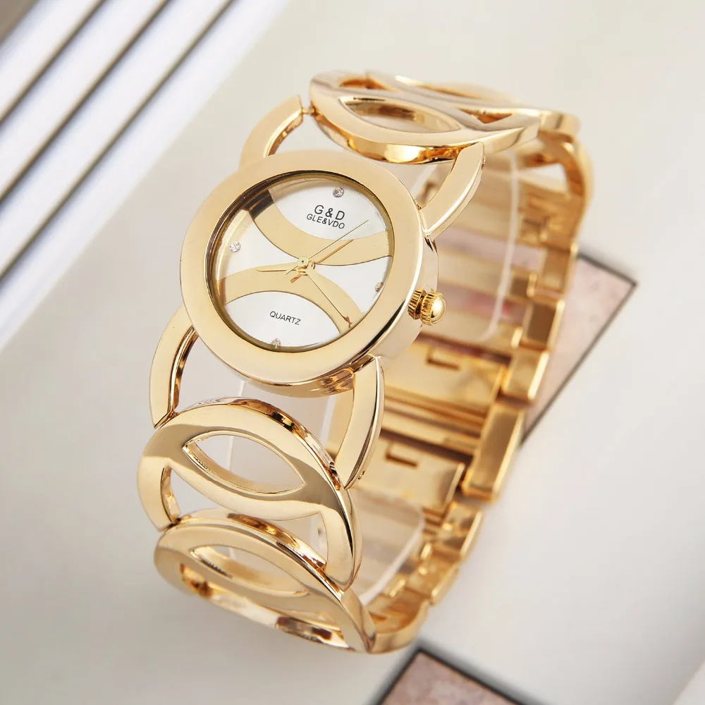 2018 G&D Luxury Brand Women's Bracelet Watches Gold Fashionable Women's