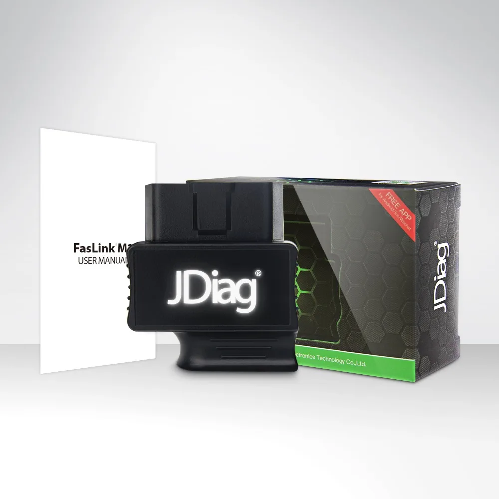 JDiag OBD2 считыватель кода для компьютерной диагностики автомобиля Scanne FasLink M2