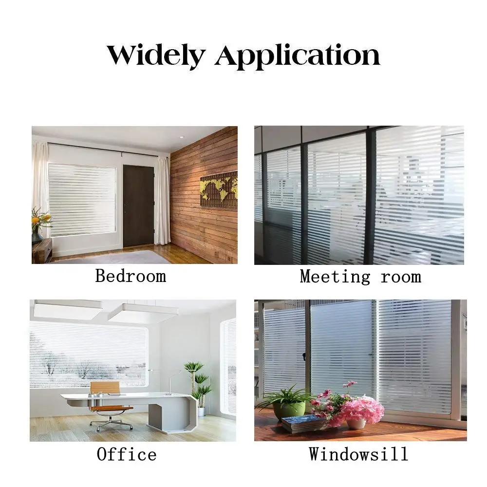 Funlife 60x200cm Privacy Self-adhesiv Window Film Static Cling Frosted Decoration Glass Film Vinyl Anti UV Window Sticker