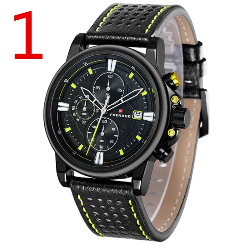 

wu's Canvas watch student simple retro trend version of the male soft big dial