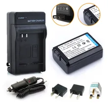 HIBTY 1pcs 2000mAh NP-FW50 NP FW50 NPFW50 Camera Battery + Charger + Car Charger Plug For Sony NEX-3 NEX-5C Alpha A55