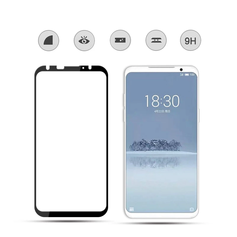 AMORUS для Meizu 16 протектор экрана 9 H полное покрытие полный клей Закаленное стекло