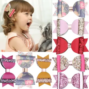 

Pudcoco New Brand Kids Baby Girls Sequin Hair Bow Barrettes Hairpins Bowknot Accessories Headband
