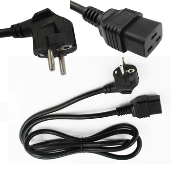 

IEC320 C19 Server AC Power Cord German EU Plug Power Lead Cable Cord Minitor Charger European Power extension Cord Adapter 1.8M