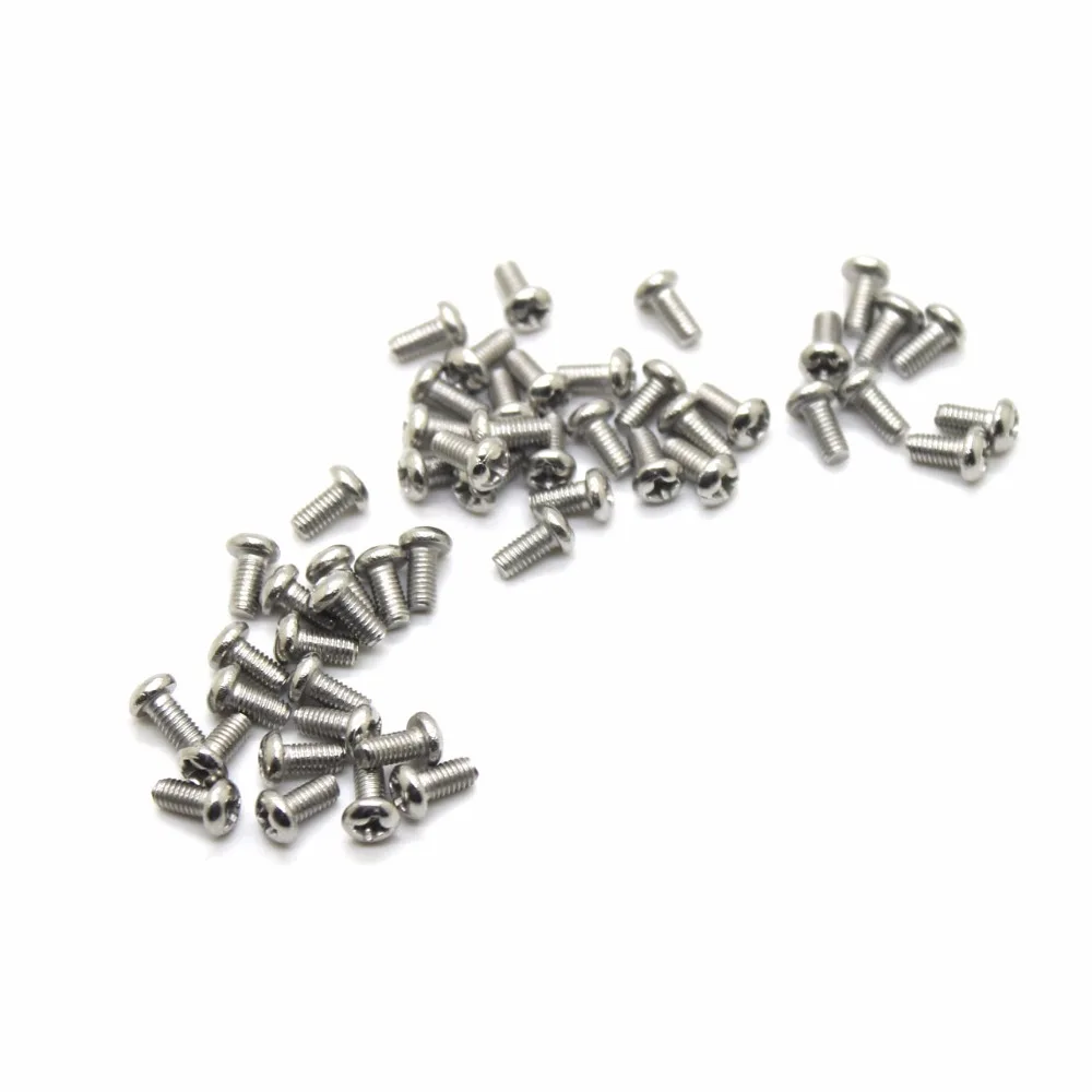 

Screws 100Pcs/lot M2*8 of Bolts Screw Spike Round Head Screw Nuts Assortment High Quality CPC216