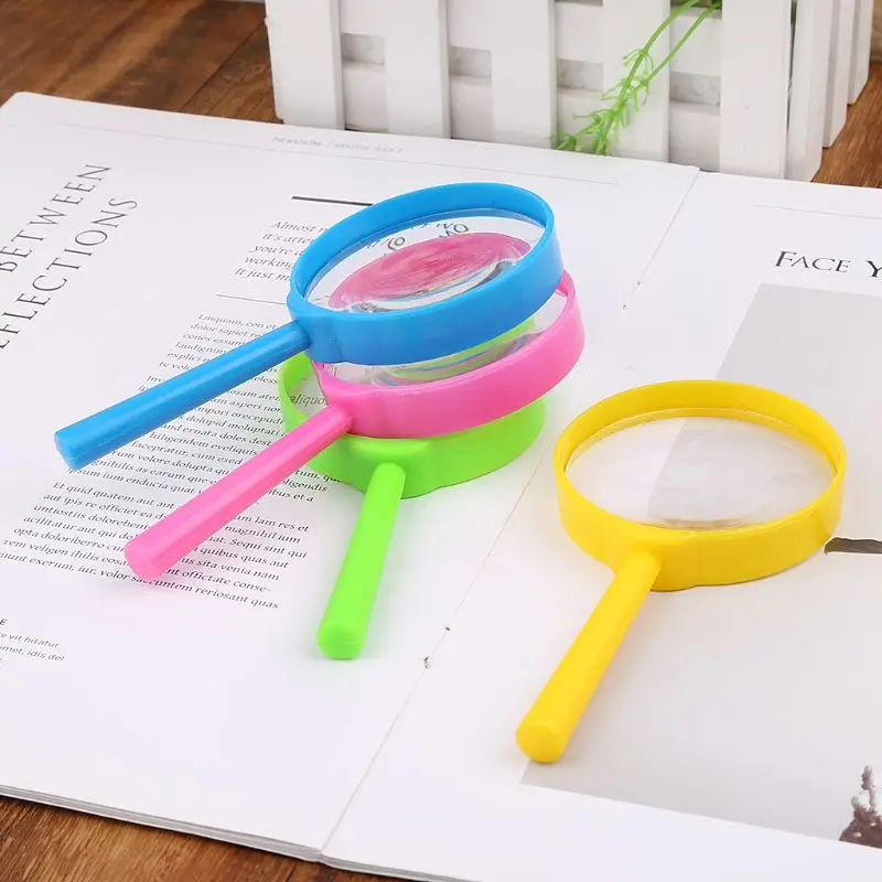 

Portable Handheld Magnifier 60mm 3X Magnifying Loupe Reading Glass Lens Kids Toy