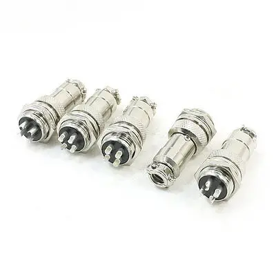

5 x AC400V 5A 4 Terminals Aluminum Alloy Aviation Connector Plug Adapter